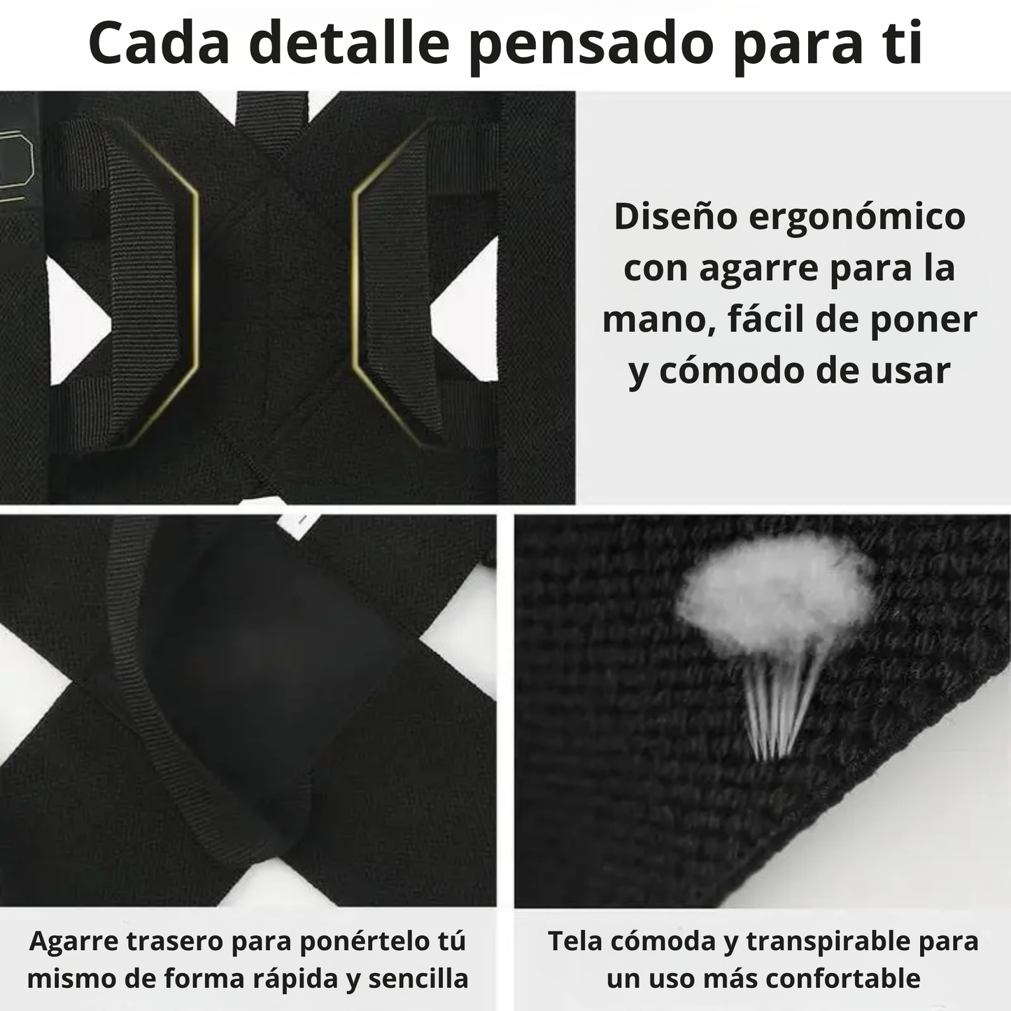 Corrector de Postura para Espalda y Hombros | Soporte Ergonómico Ajustable Unisex