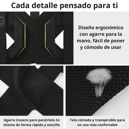 Corrector de Postura para Espalda y Hombros | Soporte Ergonómico Ajustable Unisex