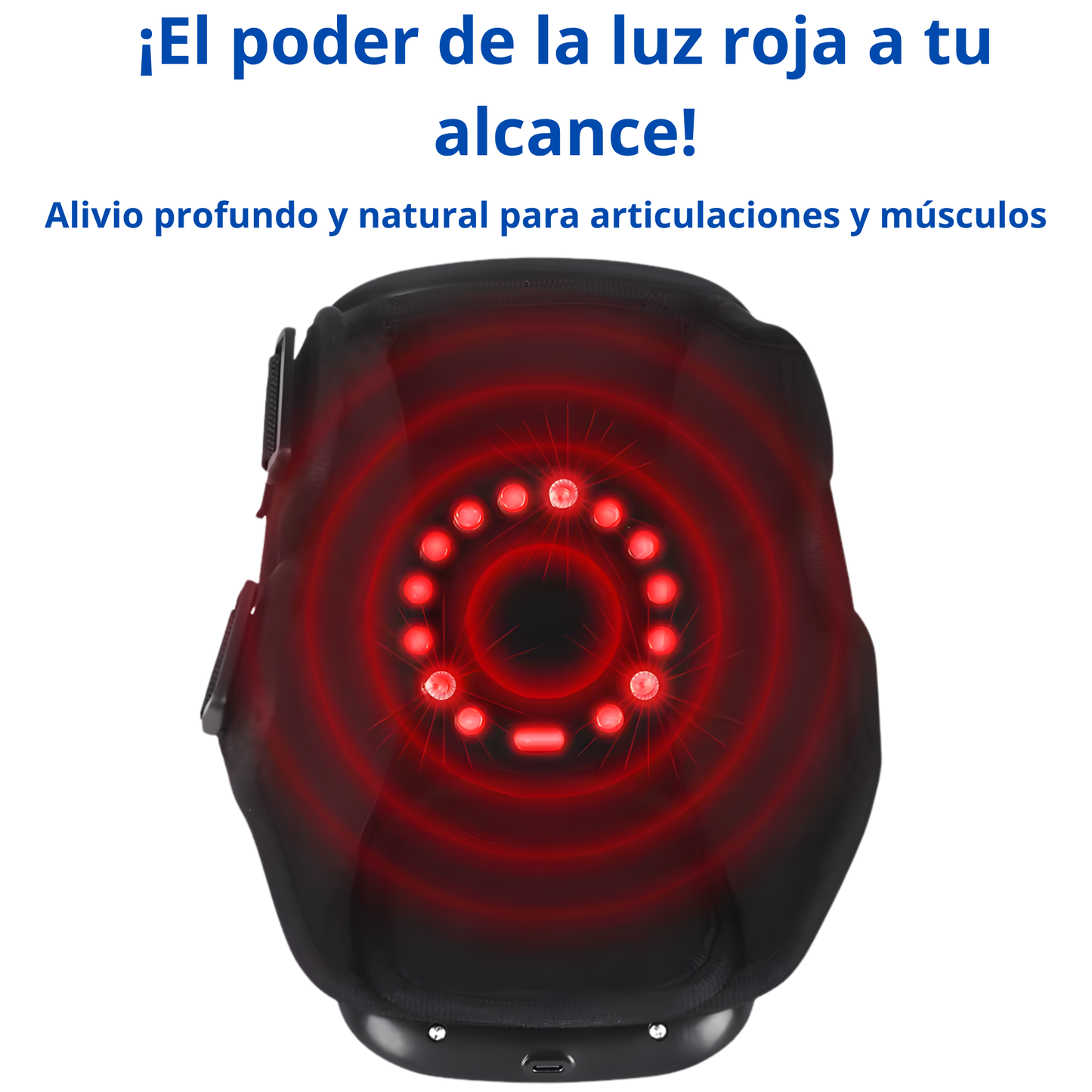 Masajeador de rodilla eléctrico con luz roja