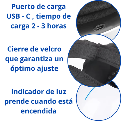 Masajeador de rodilla eléctrico con luz roja